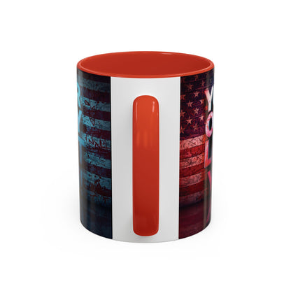 Motivational Accent Coffee Mug - Your Only Limit is You!  - Gift for Coffee Lovers -  Inspirational Decor - Office Mug -  Patriot Gift - Holiday Gift -