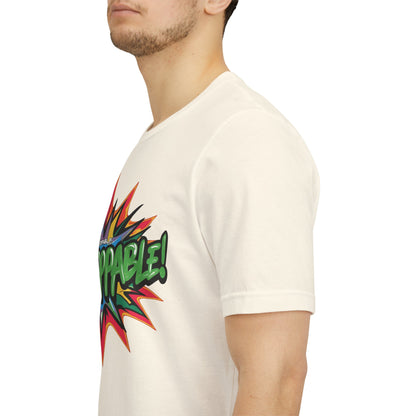 Unisex Jersey Tee - Unstoppable Graphic Design Shirt - Motivation and Fitness