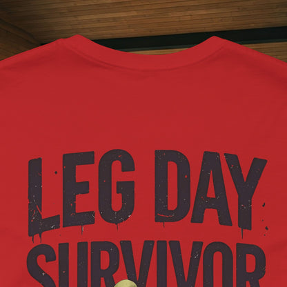 Leg Day Survivor Tee, Fitness Shirt, Workout Apparel, Gym Gift, Unisex Graphic Tee