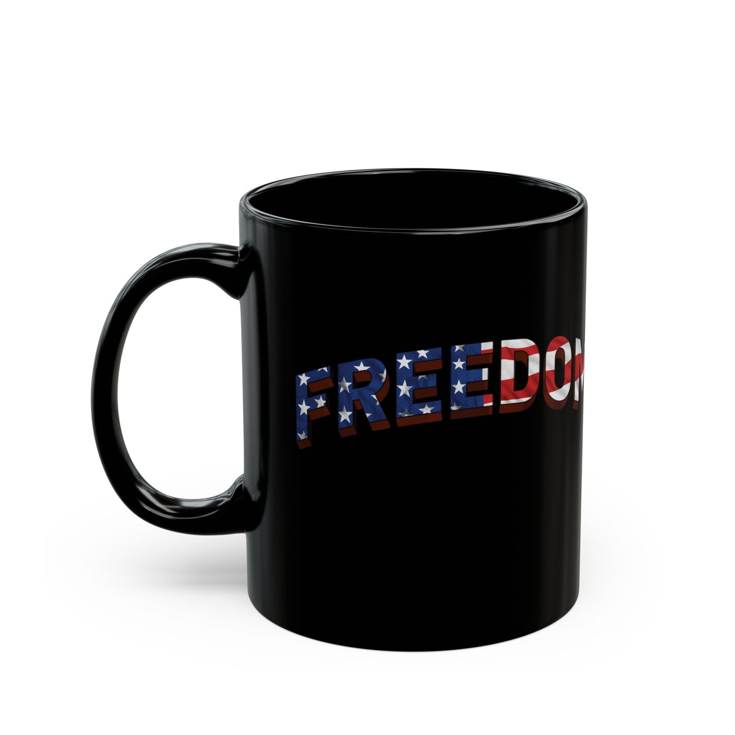 FREEDOM Mug | Patriotic American Flag Stars & Stripes Coffee Cup