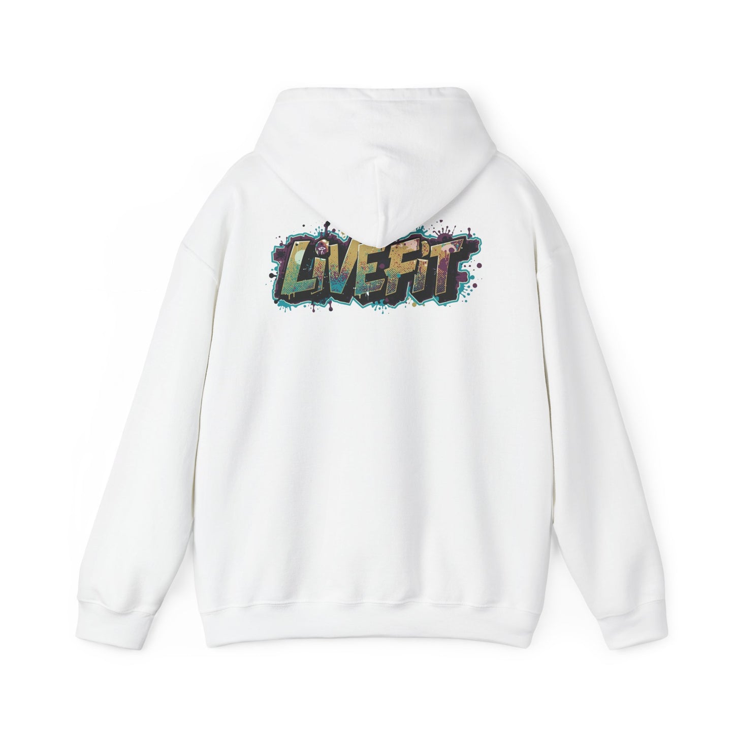 Live Fit Hoodie - Unisex Heavy Blend Sweatshirt - Fitness Enthusiasts -  Gym Wear - Workout Apparel -  Active Lifestyle -  Gift for Him/Her -