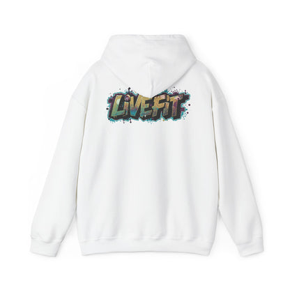 Live Fit Hoodie - Unisex Heavy Blend Sweatshirt - Fitness Enthusiasts -  Gym Wear - Workout Apparel -  Active Lifestyle -  Gift for Him/Her -