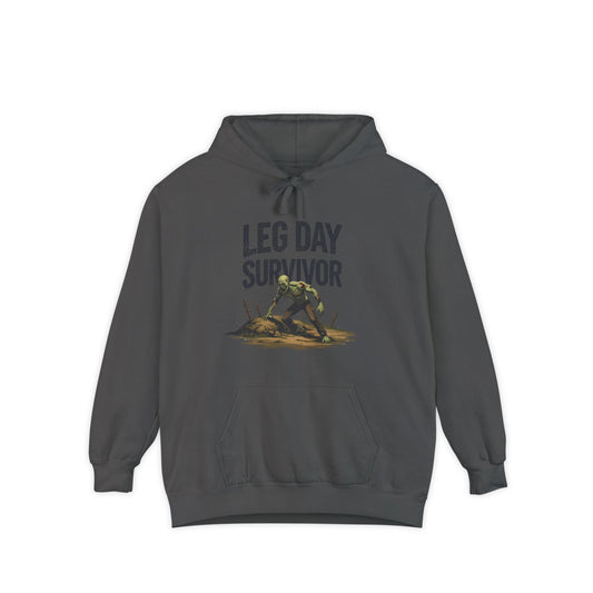 Leg Day Survivor Hoodie, Unisex Fitness Apparel, Gym Lover Gift, Workout Hoodie, Funny T-Shirt Alternative