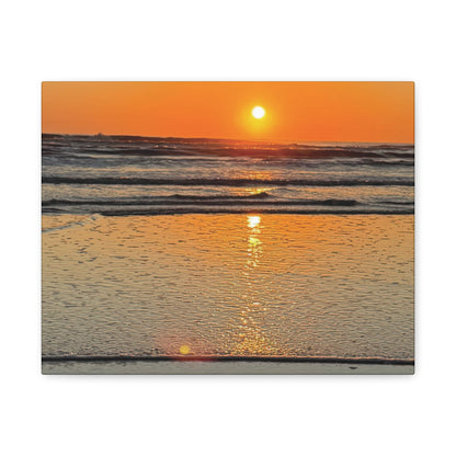 Stunning Sunset Beach Canvas Print, Ocean Decor, Wall Art, Home Decor, Coastal Artwork for Living Room