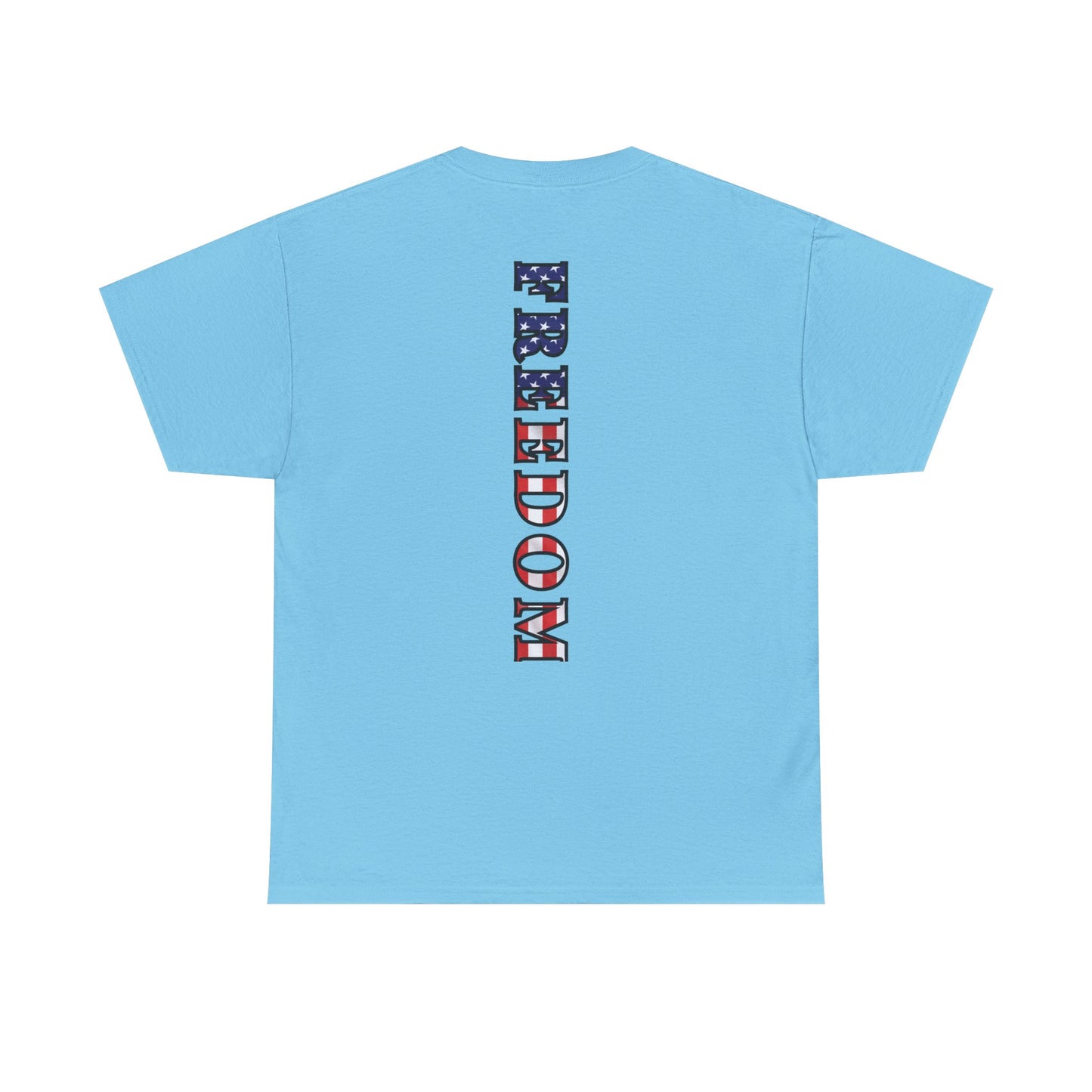 Freedom Patriotic T-Shirt - Red White Blue - American Flag Tee - Unisex S-5XL