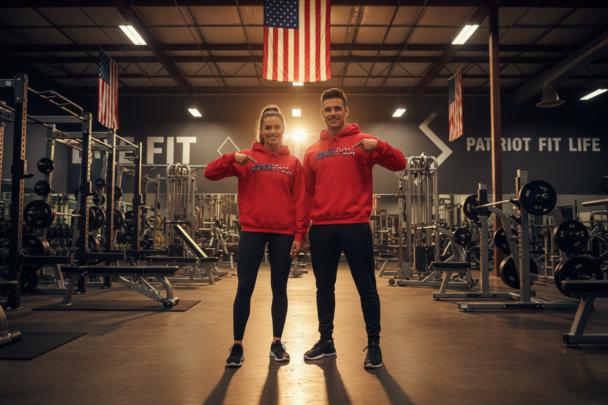 Freedom Hoodie — USA Flag Graphic Pullover Sweatshirt | LIVE FIT