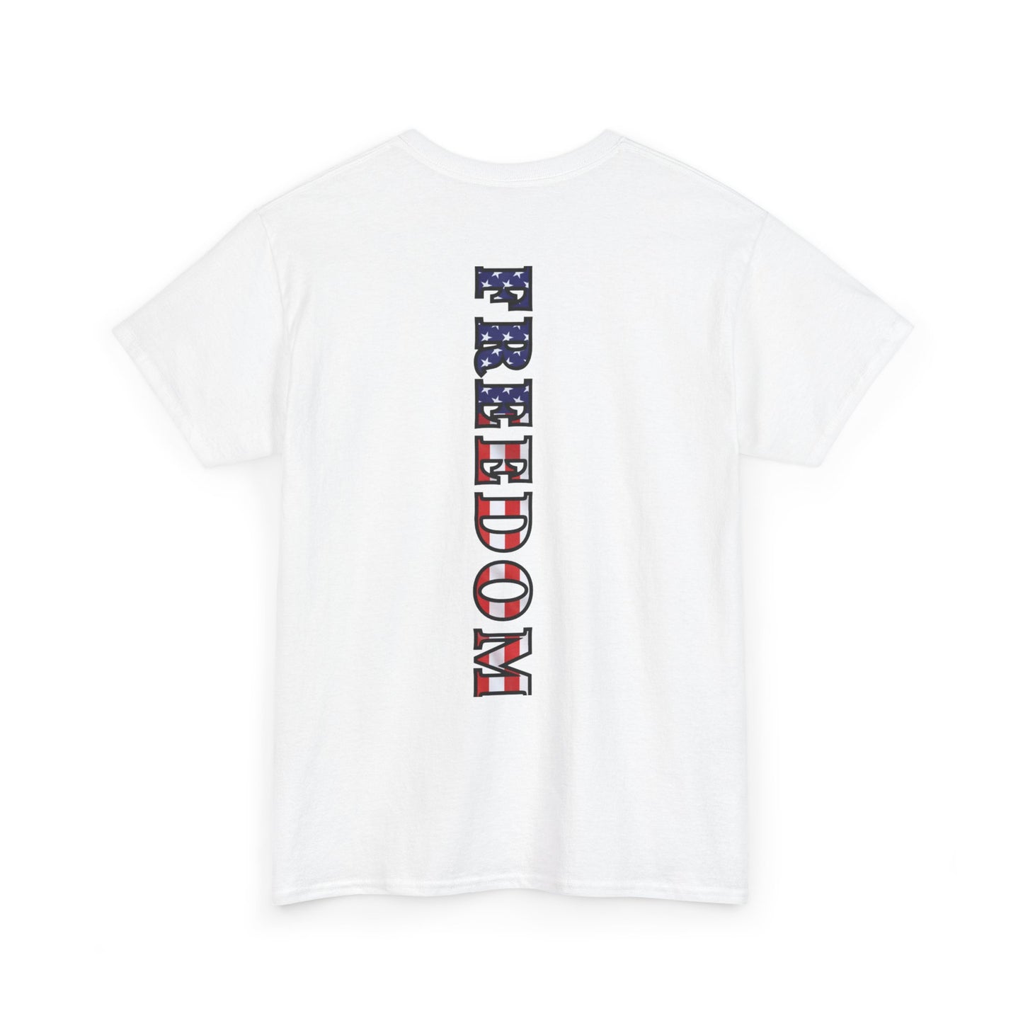 Freedom Patriotic T-Shirt - Red White Blue - American Flag Tee - Unisex S-5XL