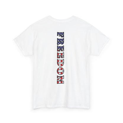Freedom Patriotic T-Shirt - Red White Blue - American Flag Tee - Unisex S-5XL