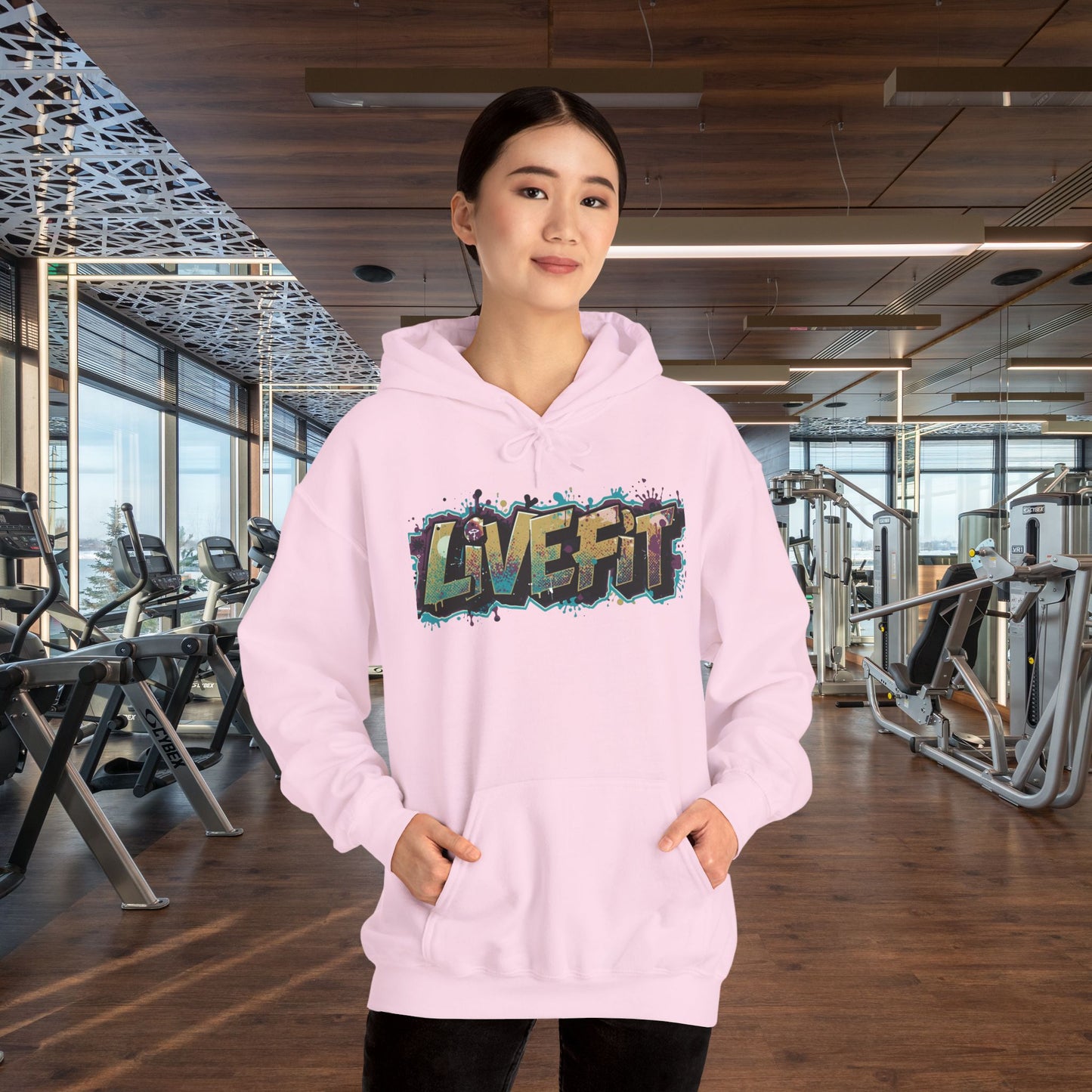 Live Fit Hoodie - Unisex Heavy Blend Sweatshirt - Fitness Enthusiasts -  Gym Wear - Workout Apparel -  Active Lifestyle -  Gift for Him/Her -