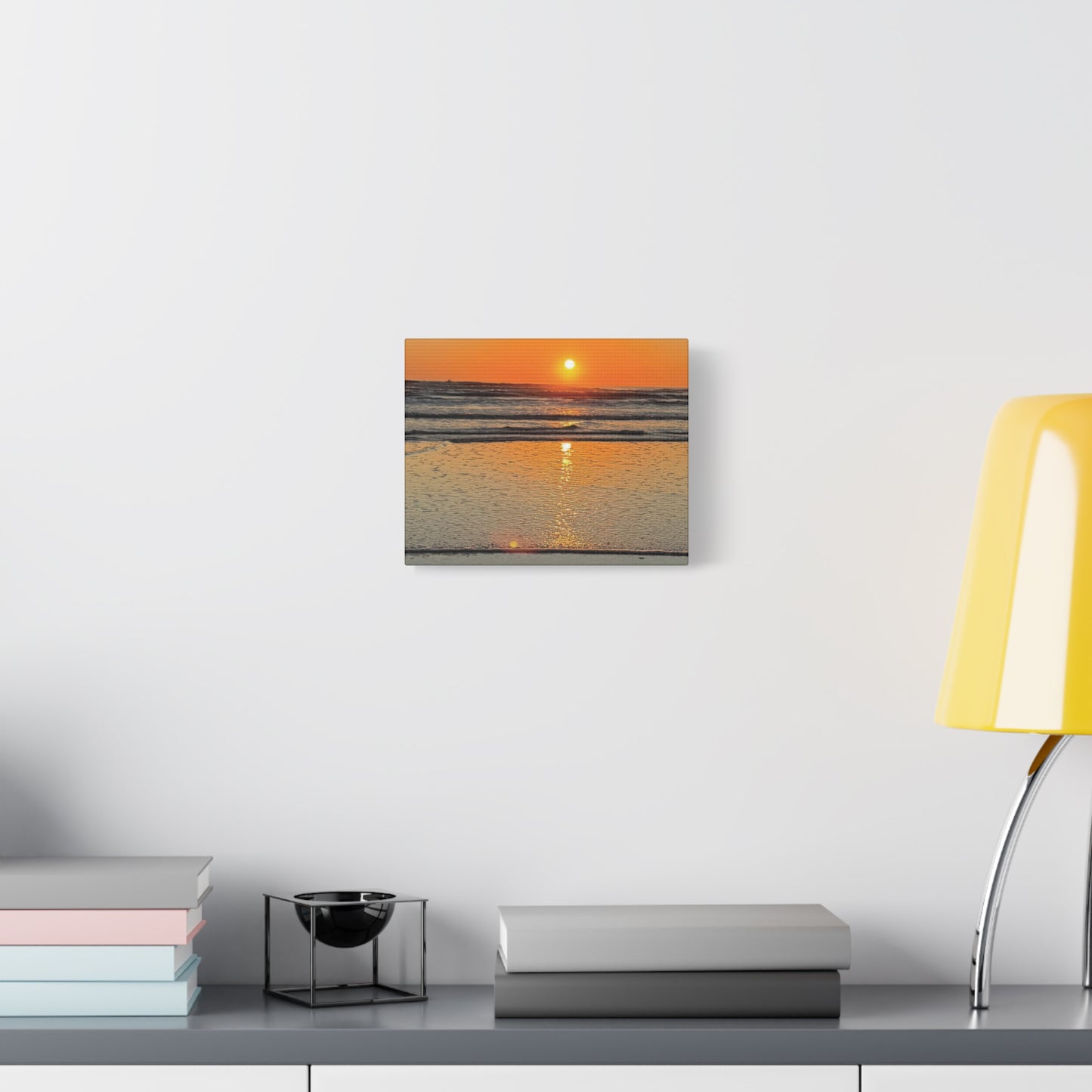 Stunning Sunset Beach Canvas Print, Ocean Decor, Wall Art, Home Decor, Coastal Artwork for Living Room