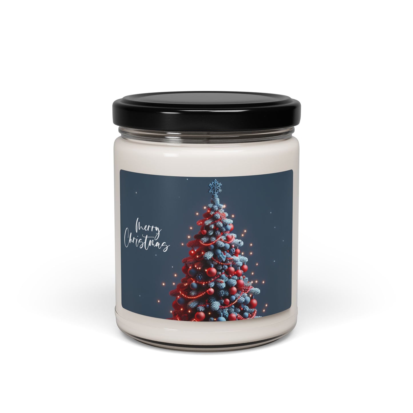 Merry Christmas Scented Soy Candle - 9oz - Holiday Gift - 10 Scent Options - Festive Home Decor - USA Made