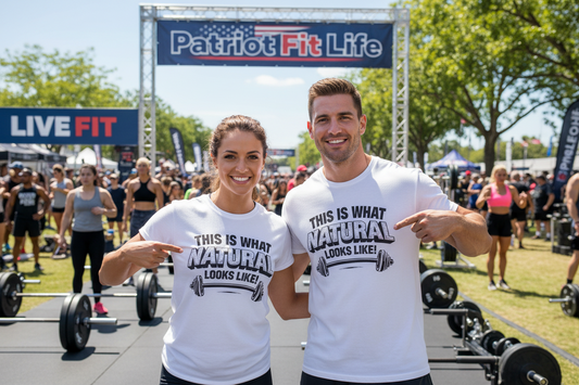 Funny Gym Weightlifting T-Shirt | This Is What Natural Looks Like Tee
