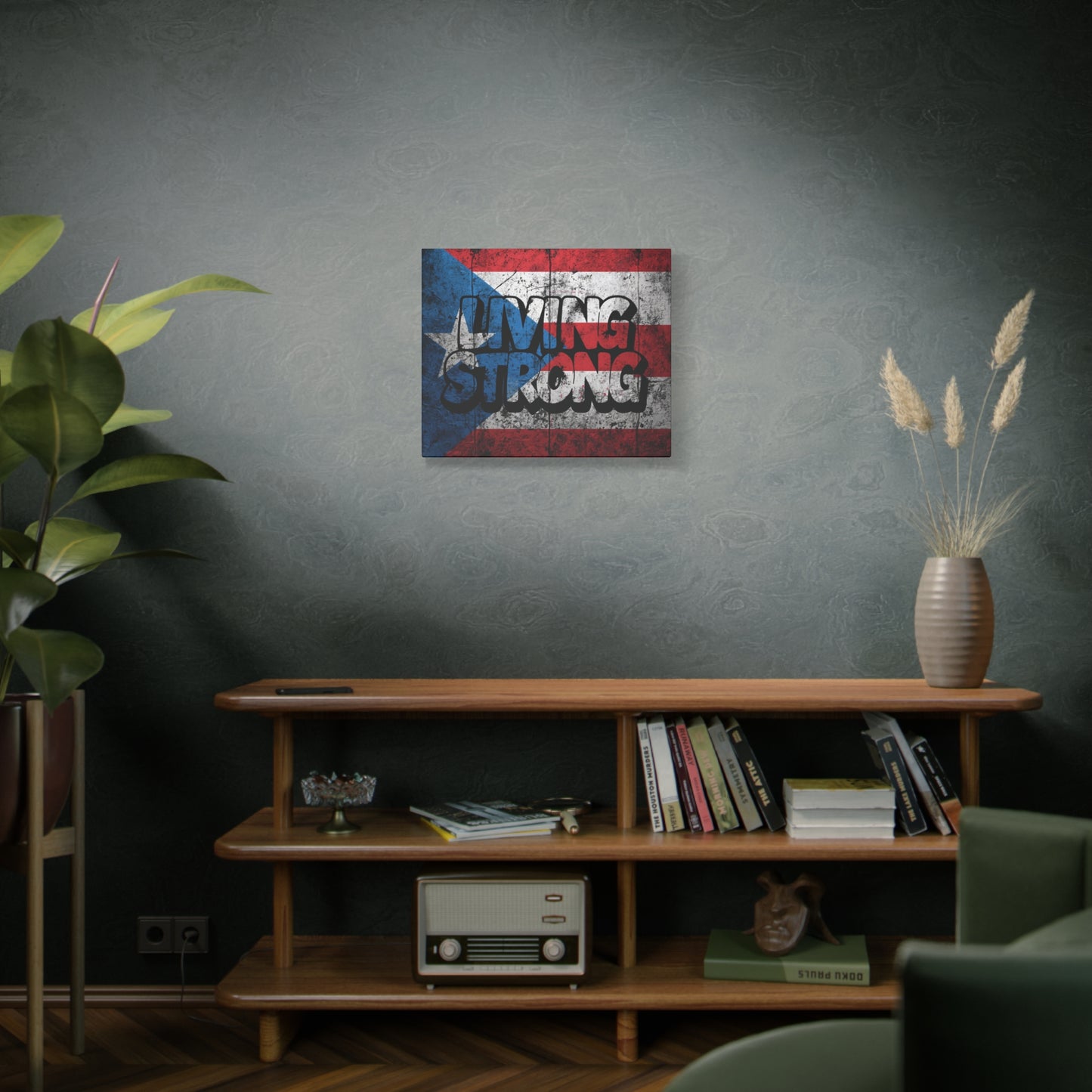 Gallery Wrapped - Puerto Rico Flag -  Matte Canvas Wall Art - Inspirational Decor - Home Wall Decor -