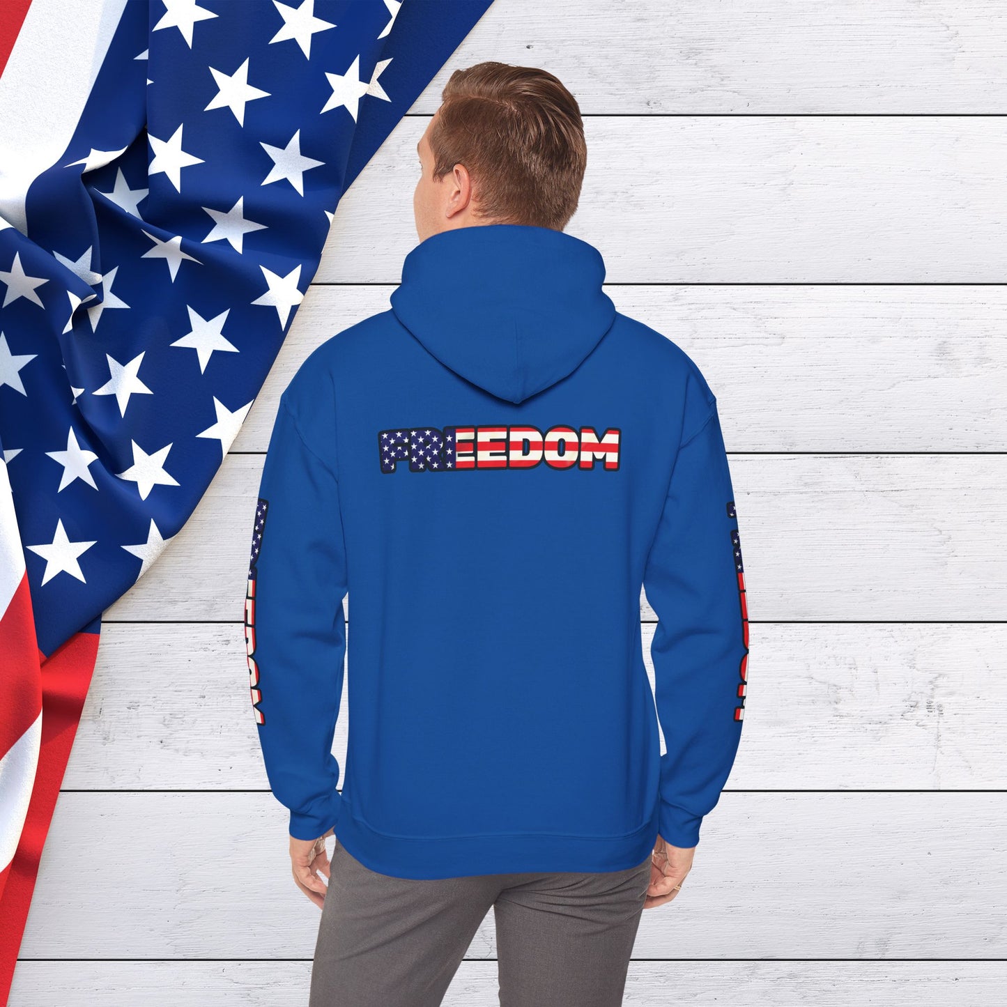 Patriotic Freedom Hoodie - Unisex American Flag Sweatshirt - Red White and Blue - Comfortable Pullover for Celebrations -  Perfect for Independence Day -  Gift [...]