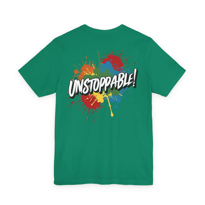 Unstoppable Design Tee - Vintage  Retro  Unisex  Tee - Classic  T-Shirt - Graphic Tee - Casual  Shirt - Short  Sleeve  Shirt