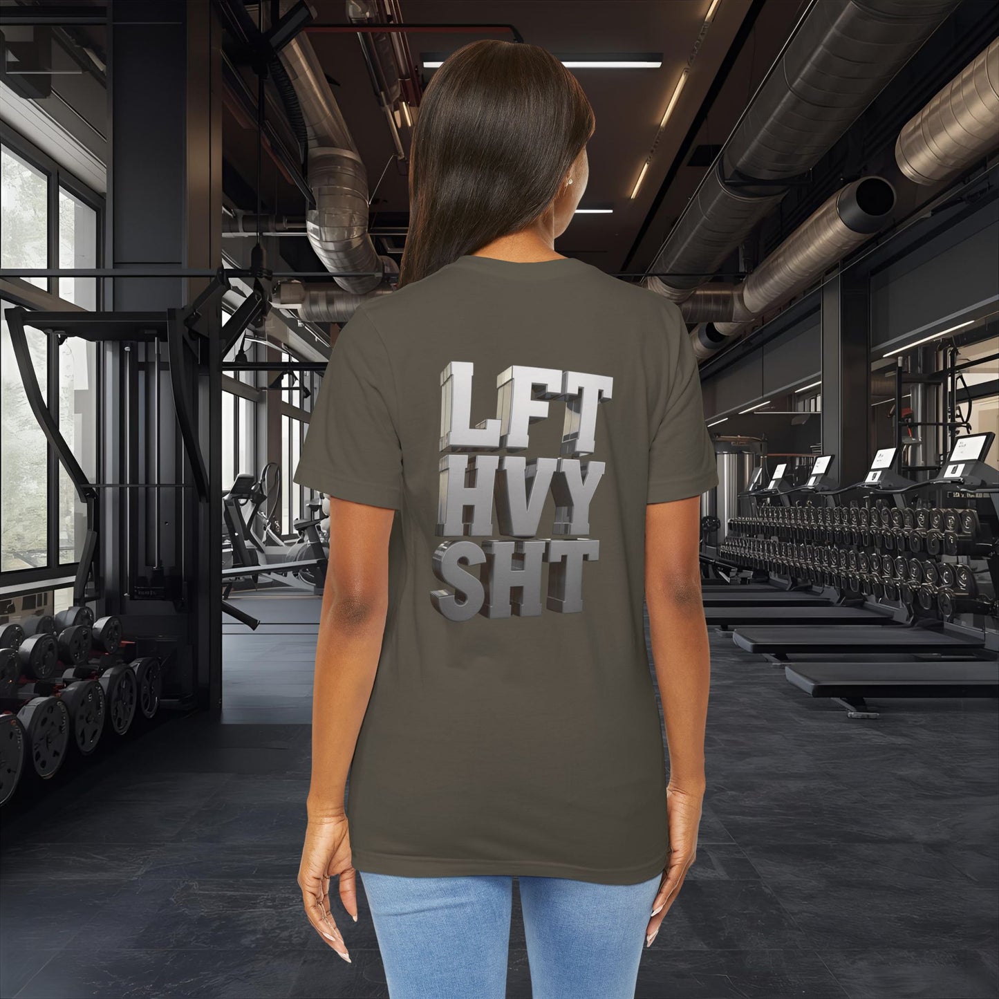 Lift Heavy Shit - LFT HVY SHT - 3D Gym T-Shirt - Bold Weightlifting Tee