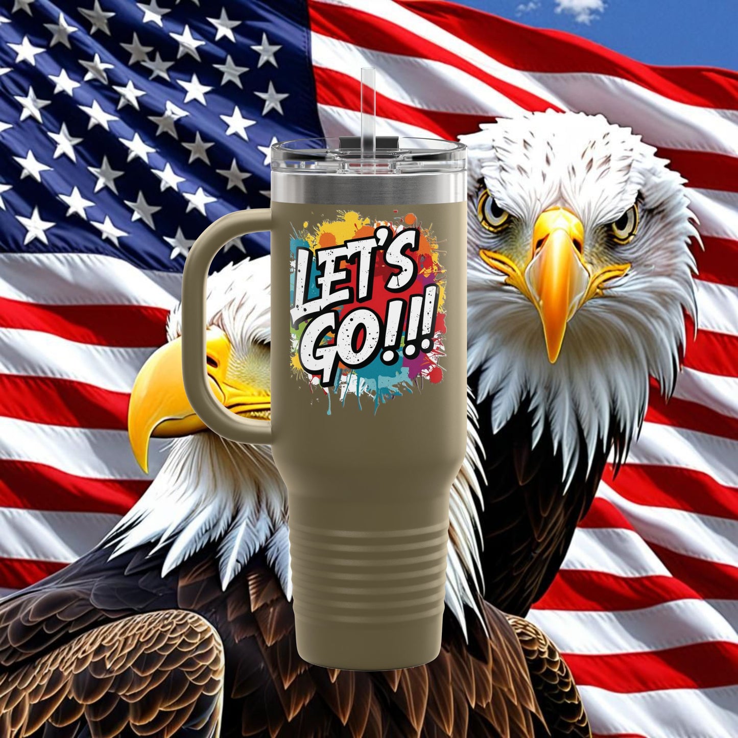 💥 Vibrant   💥 Stylish    💥 Motivational     💥 Insulated   💥 Stainless Steel   💥 Travel Mug  40oz    💥  Let's Do This!  💥 Inspiring Print   💥 Hot or Cold   💥 Birthday Gift 💥 Holiday Gift   💥Graduation Gift   💥 Dishwasher Safe Top Rack 💥