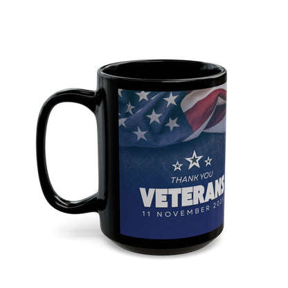 Veterans Day - Thank You Mug — American Flag Tribute (11oz/15oz)