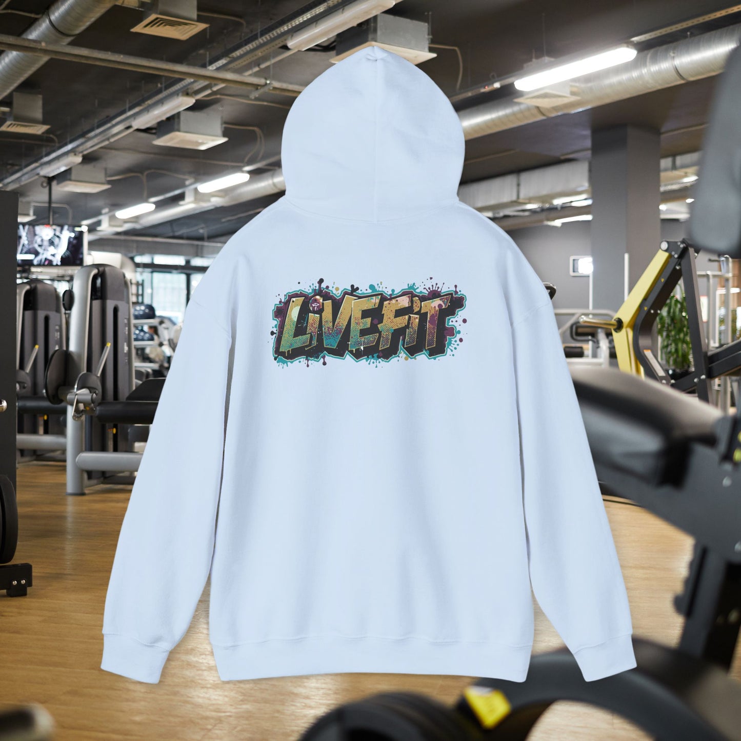 Live Fit Hoodie - Unisex Heavy Blend Sweatshirt - Fitness Enthusiasts -  Gym Wear - Workout Apparel -  Active Lifestyle -  Gift for Him/Her -