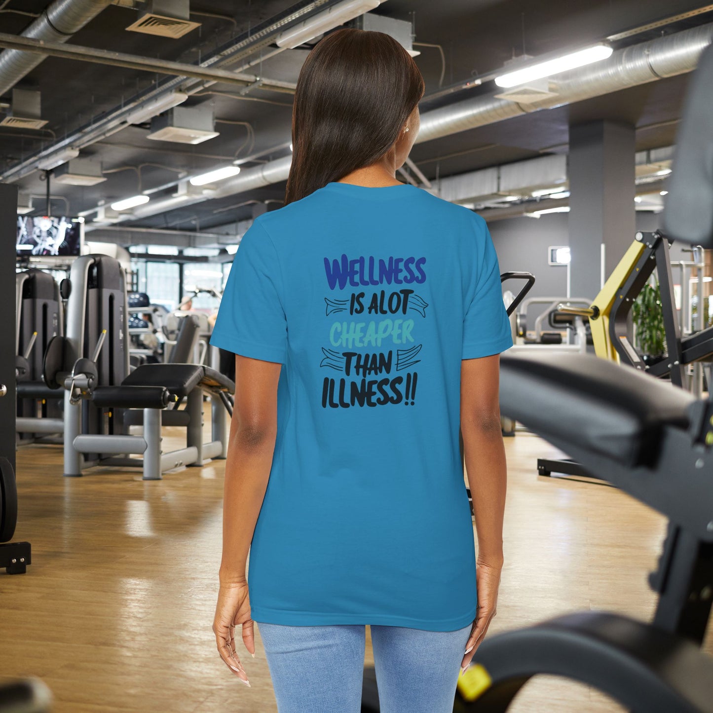 Wellness Awareness Unisex Tee - Wellness Is Alot Cheaper Than Illness!! - Design - S - 3XL - Motivational Health T-Shirt for Self-Care Enthusiasts - Gift for Wellness Events - Positive Vibe Shirt -  [...]