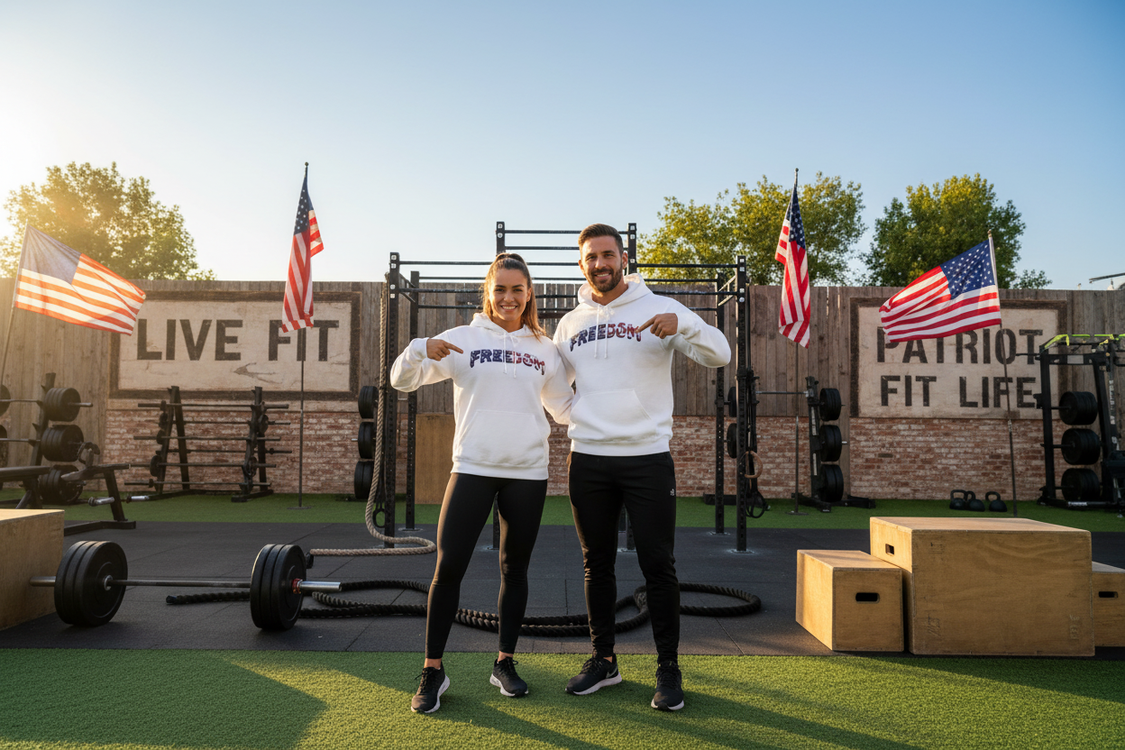 Freedom Hoodie — USA Flag Graphic Pullover Sweatshirt | LIVE FIT
