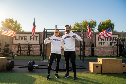 Freedom Hoodie — USA Flag Graphic Pullover Sweatshirt | LIVE FIT