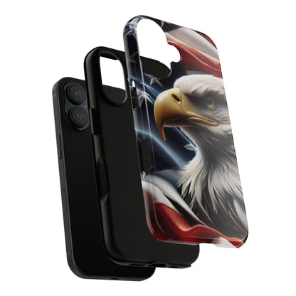 Patriotic Eagle Phone Case | Tough Cases for Nature Lovers, Gift for Veterans, Independence Day, Memorial Day
