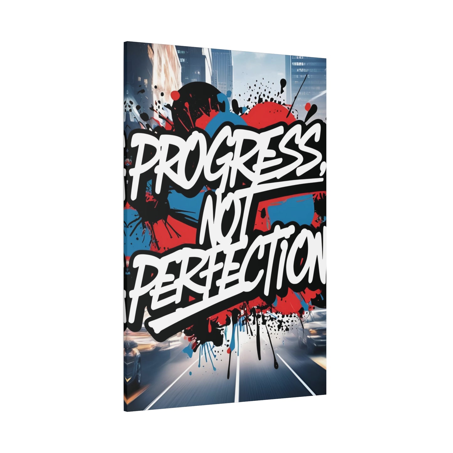 💥 Motivational 💥 Uplifting 💥 Canvas Art  💥 Progress Not Perfection Print  💥 Positive Vibe Décor  💥 Eco-Friendly  UL- Certified  Inks 💥 Gift  Giving 💥 Horizontal Is In A Different Listing 💥