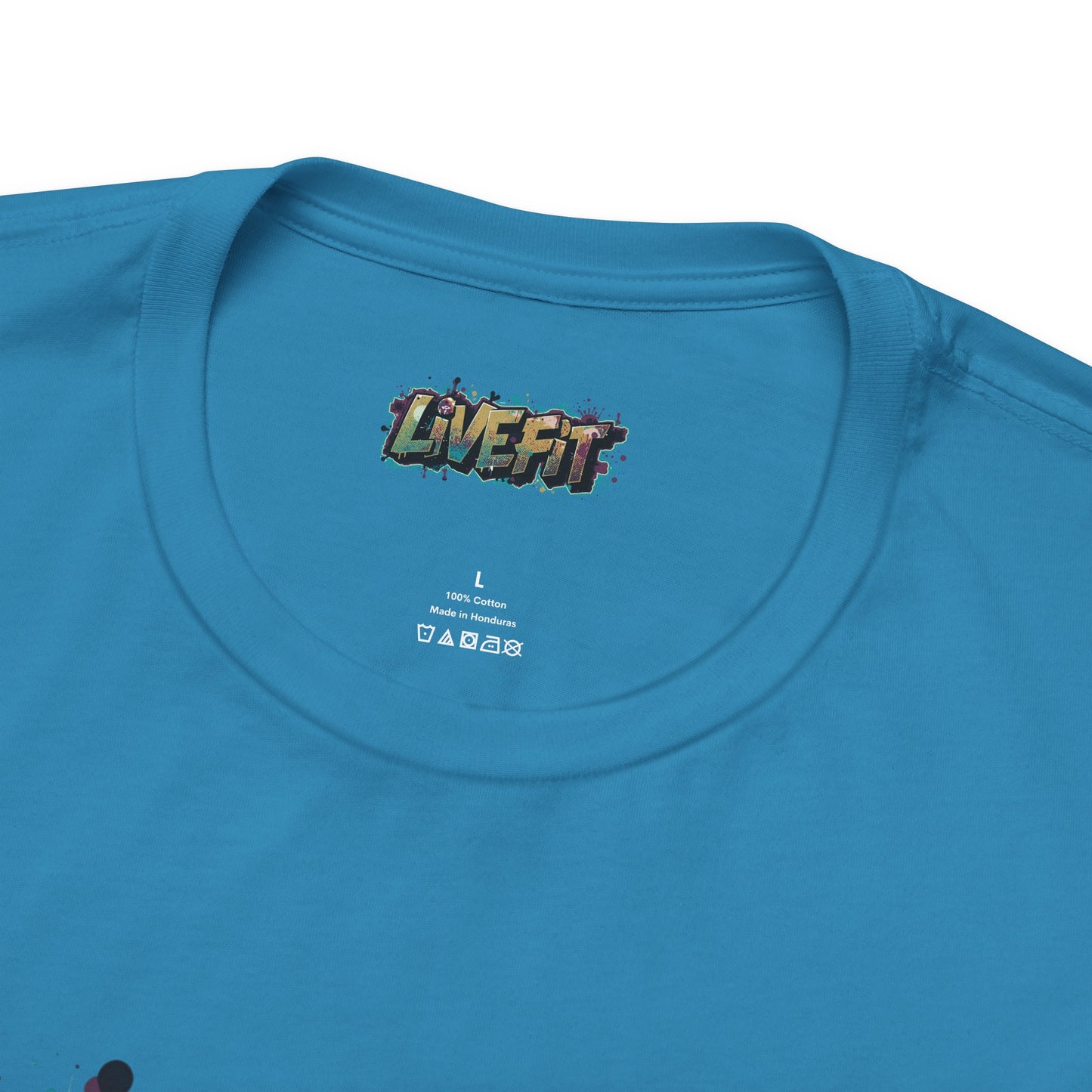 LIVE FIT Graphic Fitness Tee - Motivational Workout Apparel
