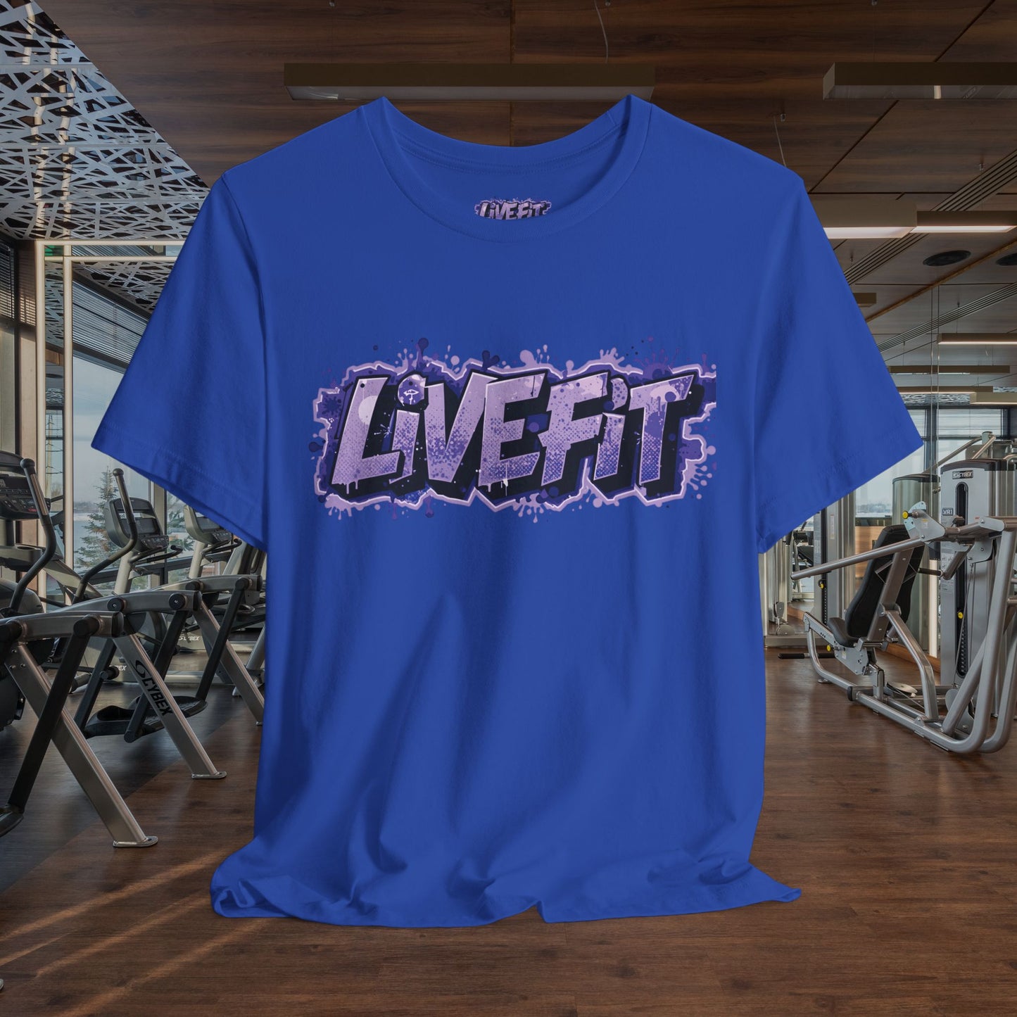 Live Fit Unisex Tee -  Fitness Shirt -  Motivational Graphic Tee -  Workout Apparel -  Casual Wear -  Gift for Gym Lovers -  Active Lifestyle -