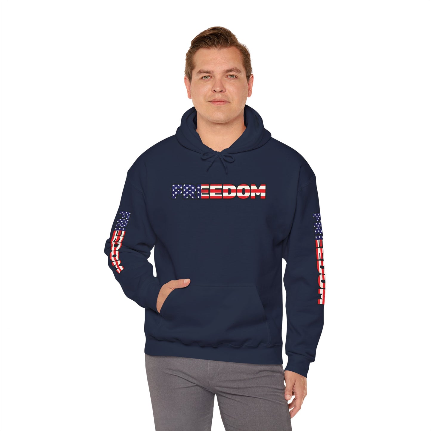 Patriotic Freedom Hoodie - Unisex American Flag Sweatshirt - Red White and Blue - Comfortable Pullover for Celebrations -  Perfect for Independence Day -  Gift [...]