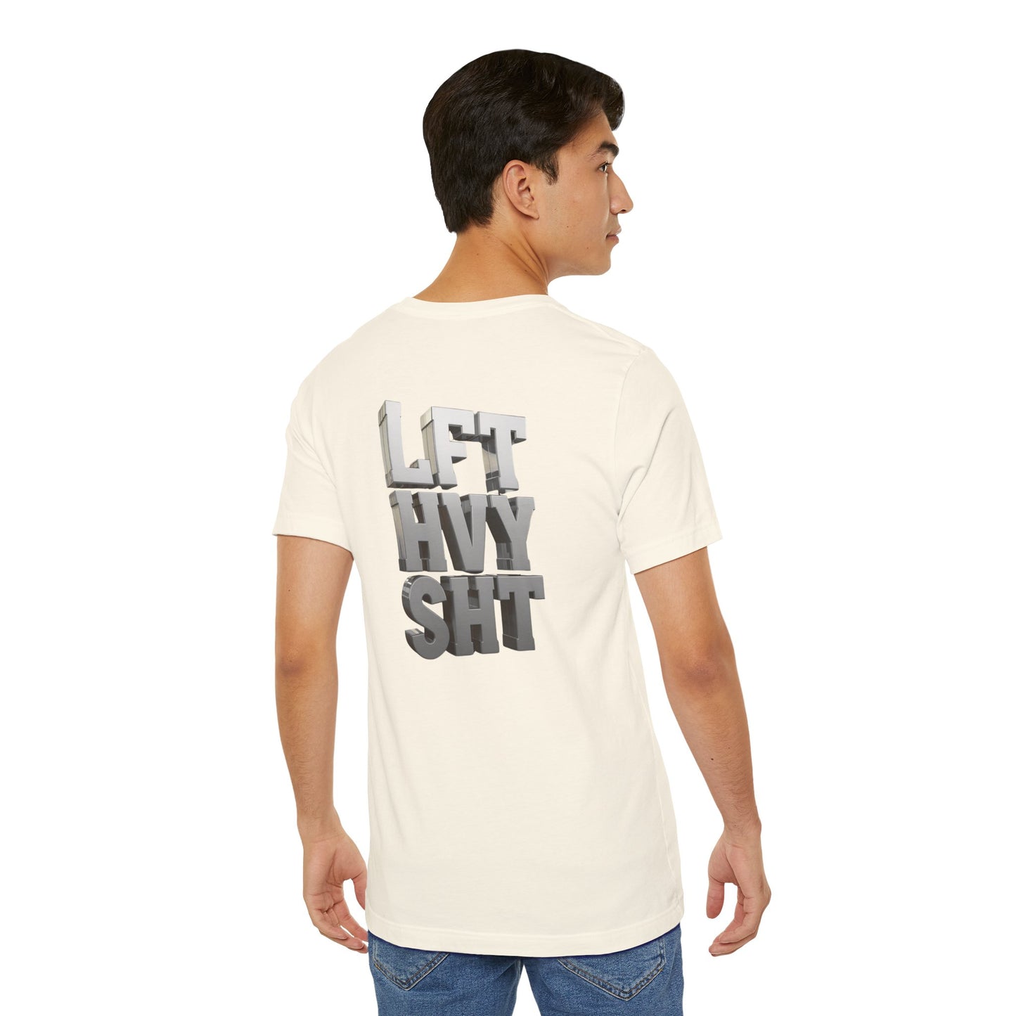 Lift Heavy Shit - LFT HVY SHT - 3D Gym T-Shirt - Bold Weightlifting Tee