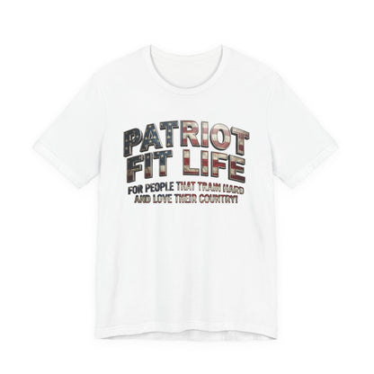 Patriot Fit Life Tee — American Flag Fitness Workout T-Shirt
