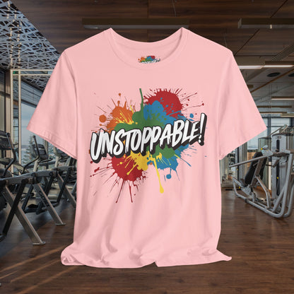 Unstoppable Design Tee - Vintage  Retro  Unisex  Tee - Classic  T-Shirt - Graphic Tee - Casual  Shirt - Short  Sleeve  Shirt