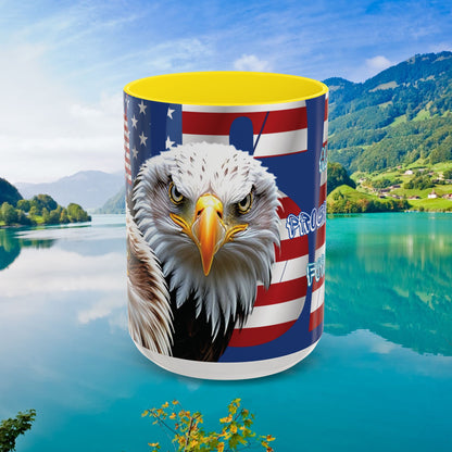 🇺🇸 Eye-Catching  🇺🇸 Patriotic  🇺🇸 Bald Eagle   🇺🇸 Red White & Blue  🇺🇸 USA  🇺🇸 Accent Coffee Mug   🇺🇸🇺🇸 11oz  &  🇺🇸 15oz  🇺🇸 Sizes 🇺🇸 8  Color Options   🇺🇸 Red     🇺🇸 Black    🇺🇸 Light Blue   🇺🇸 Yellow   🇺🇸 Orange   🇺🇸 Navy   🇺🇸 Pink   🇺🇸 Purple