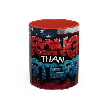 Eye-Catching - Stronger Than Yesterday Coffee Mug - Motivational Coffee Cup - Perfect Gift for Fitness Lovers - Entrepreneurs - &  Daily Inspiration