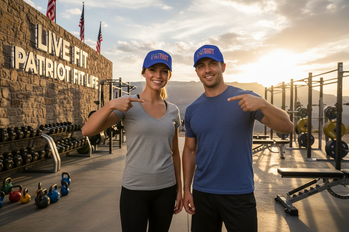 Patriot Flag Embroidered Cap - American Flag 'PATRIOT' Low Profile Baseball Hat | Patriot Fit Life
