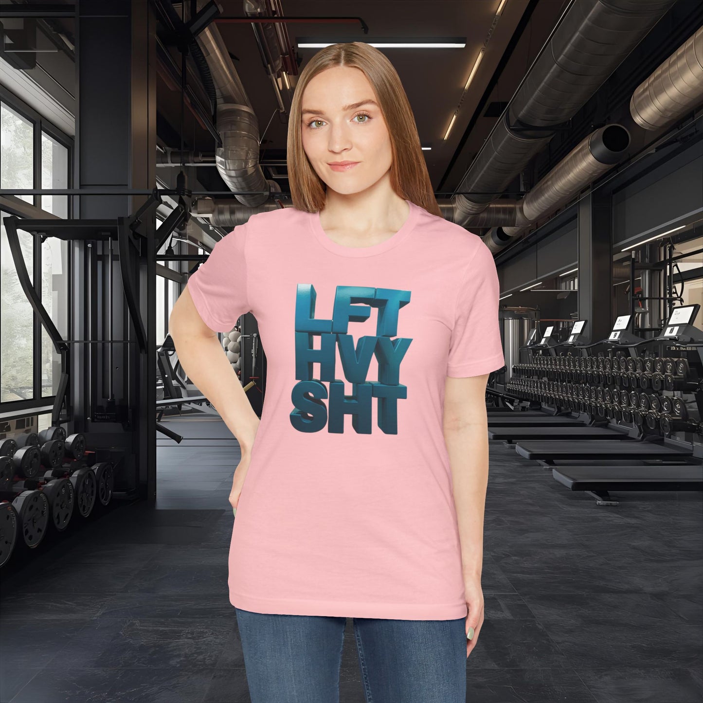 Lift Heavy Shit - LFT HVY SHT - Gym T-Shirt - Motivational Weightlifting Tee