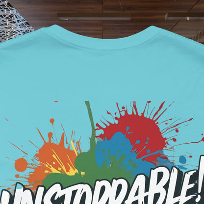Unstoppable Design Tee - Vintage  Retro  Unisex  Tee - Classic  T-Shirt - Graphic Tee - Casual  Shirt - Short  Sleeve  Shirt