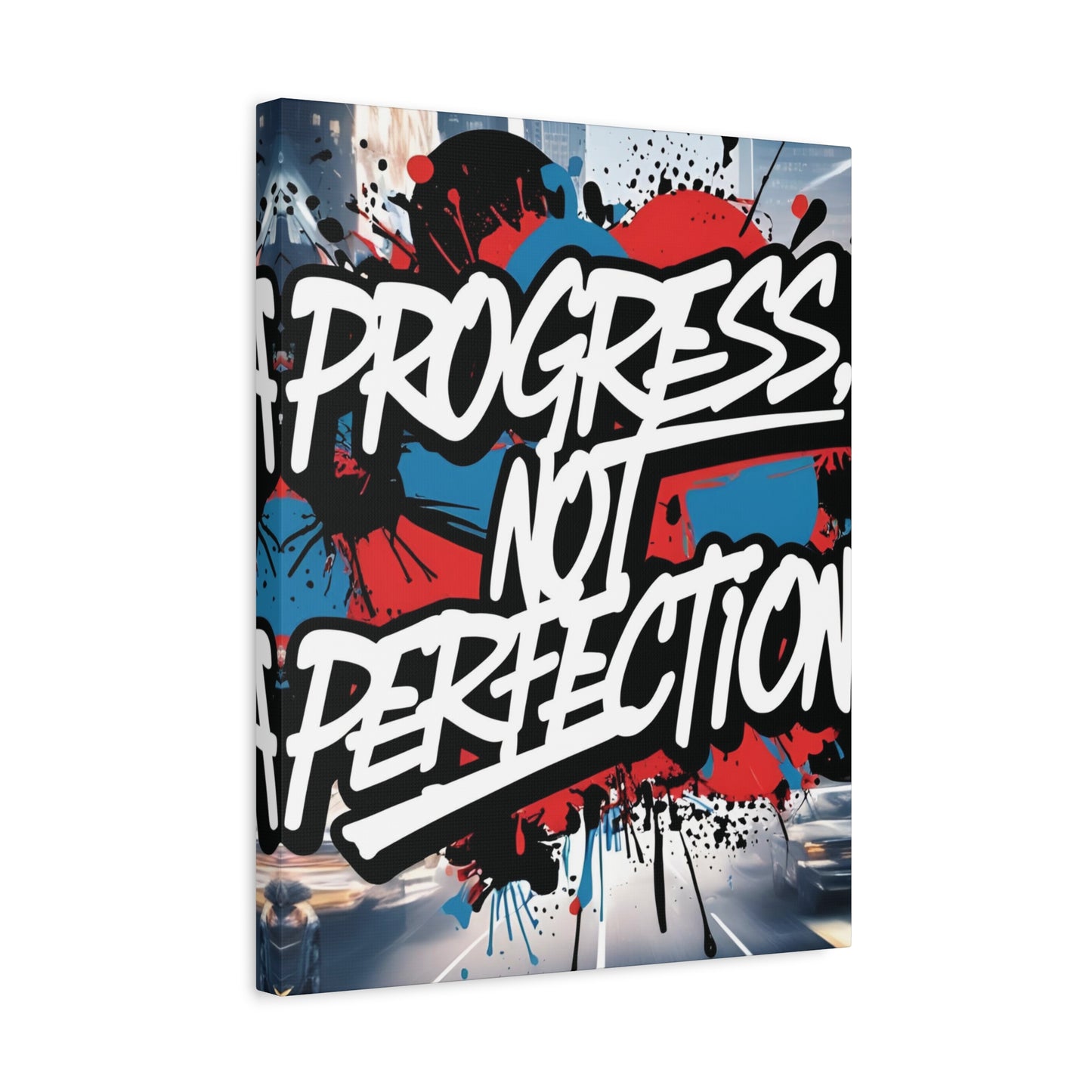 💥 Motivational 💥 Uplifting 💥 Canvas Art  💥 Progress Not Perfection Print  💥 Positive Vibe Décor  💥 Eco-Friendly  UL- Certified  Inks 💥 Gift  Giving 💥 Horizontal Is In A Different Listing 💥
