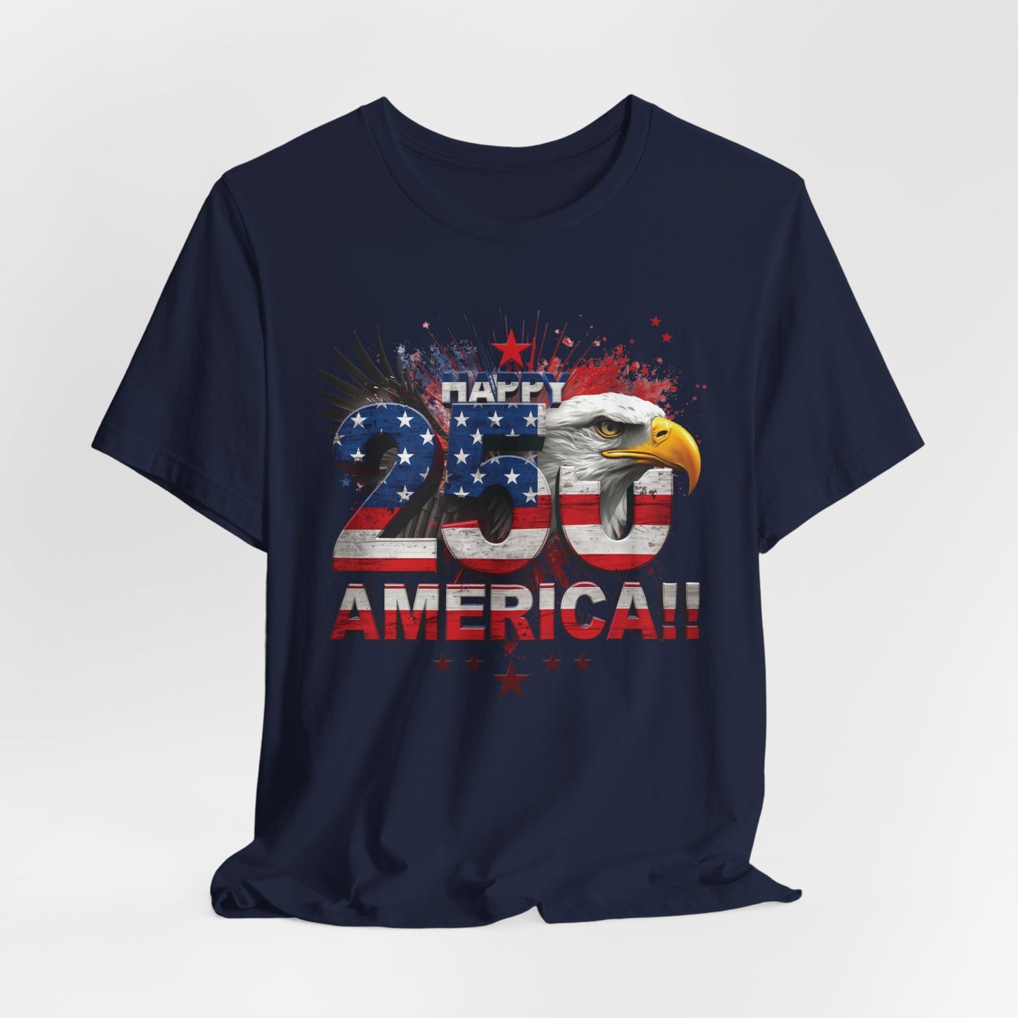 America 250th Anniversary Eagle T-Shirt | Distressed Flag Patriotic Tee