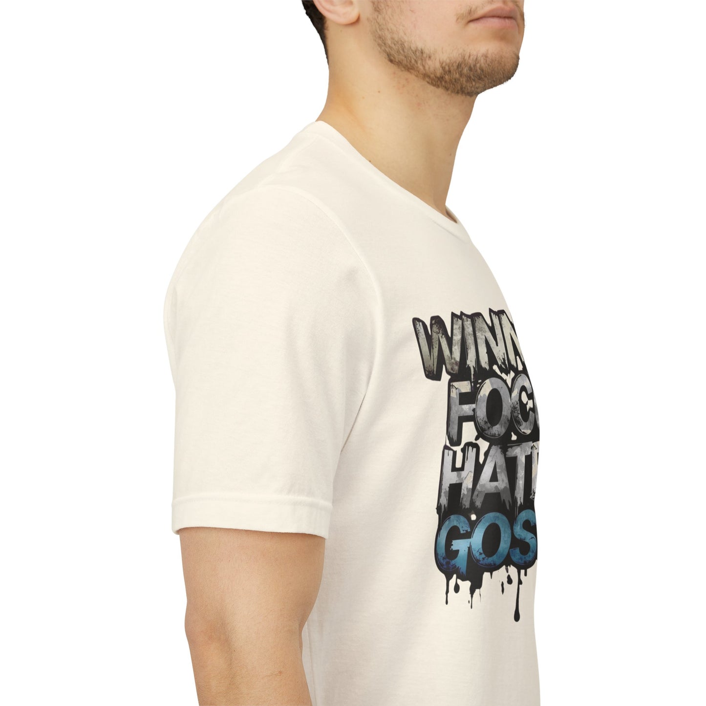 Winners Focus Haters Gossip - Motivational T-Shirt - Bold Graphic Tee - Unisex XS-4XL