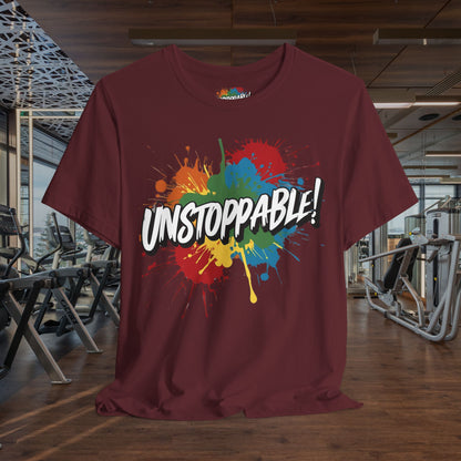 Unstoppable Design Tee - Vintage  Retro  Unisex  Tee - Classic  T-Shirt - Graphic Tee - Casual  Shirt - Short  Sleeve  Shirt