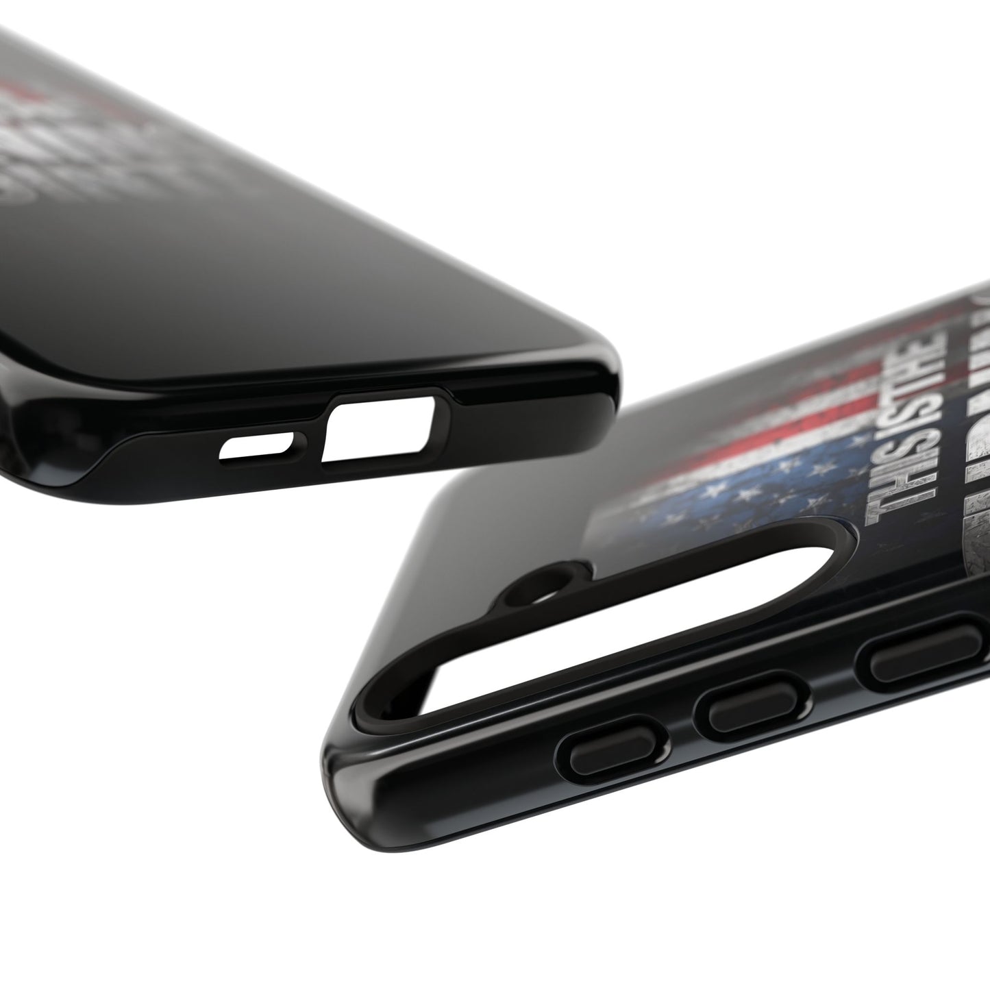 Stunning Patriotic Protective Cell Phone Case -  Charlie Kirk - This Is The Turning Point! - Red White Blue - Beautiful American Flag Backdrop Design - Perfect Gift for Everyday Use, Durable Cover, Stylish Protection