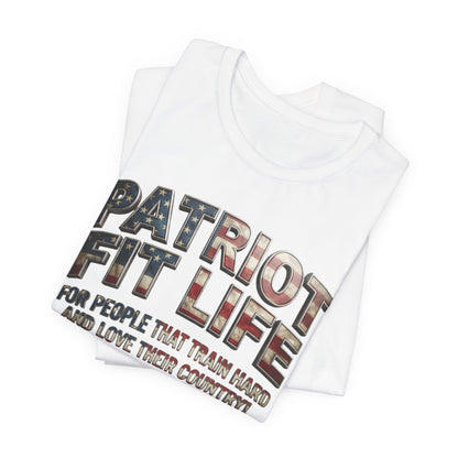 Patriot Fit Life Tee — American Flag Fitness Workout T-Shirt