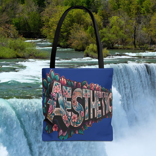 Eye-Catching   Aesthetic   Floral   Tote   Bag - Vibrant   Design   for  Art  Lovers    Mother's Day Gift     Birthday Gift    3 Sizes    5  Handle  Color  Options