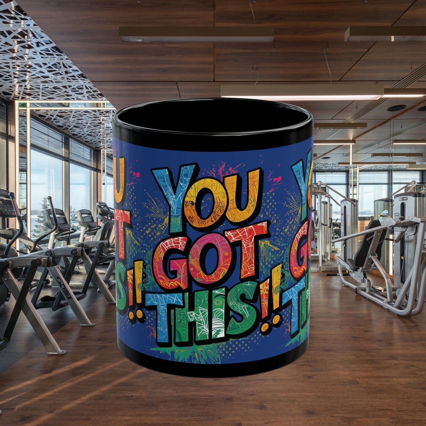 You Got This! Motivational Black Mug - Gym Lover Gift - 11oz/15oz