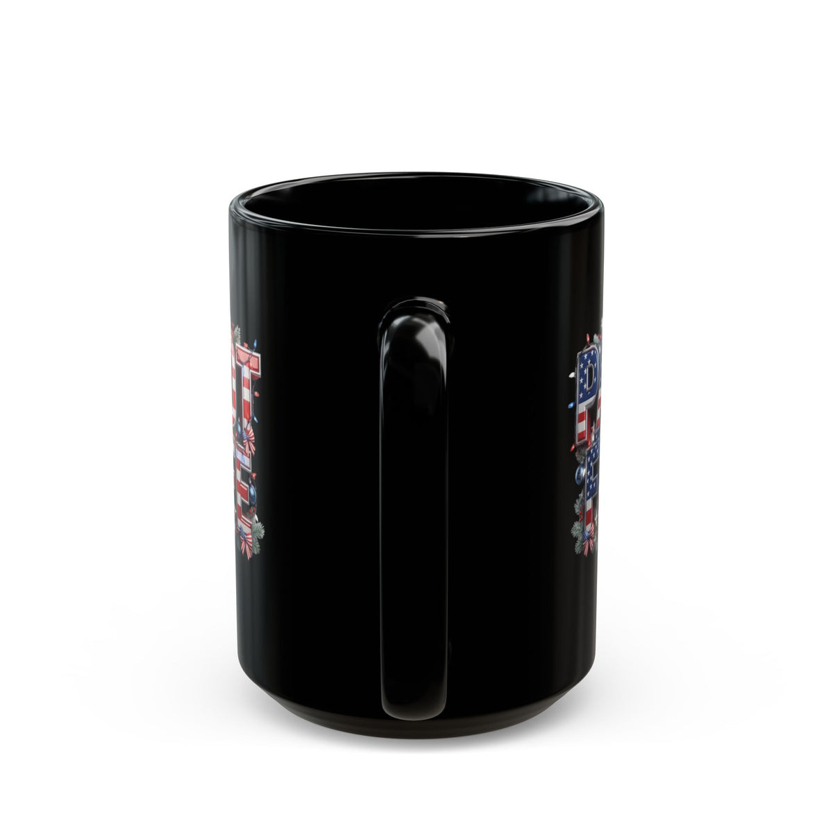 Patriot Fit Life Christmas Coffee Mug - Centered Santa Hat & Ornaments | 11oz & 15oz