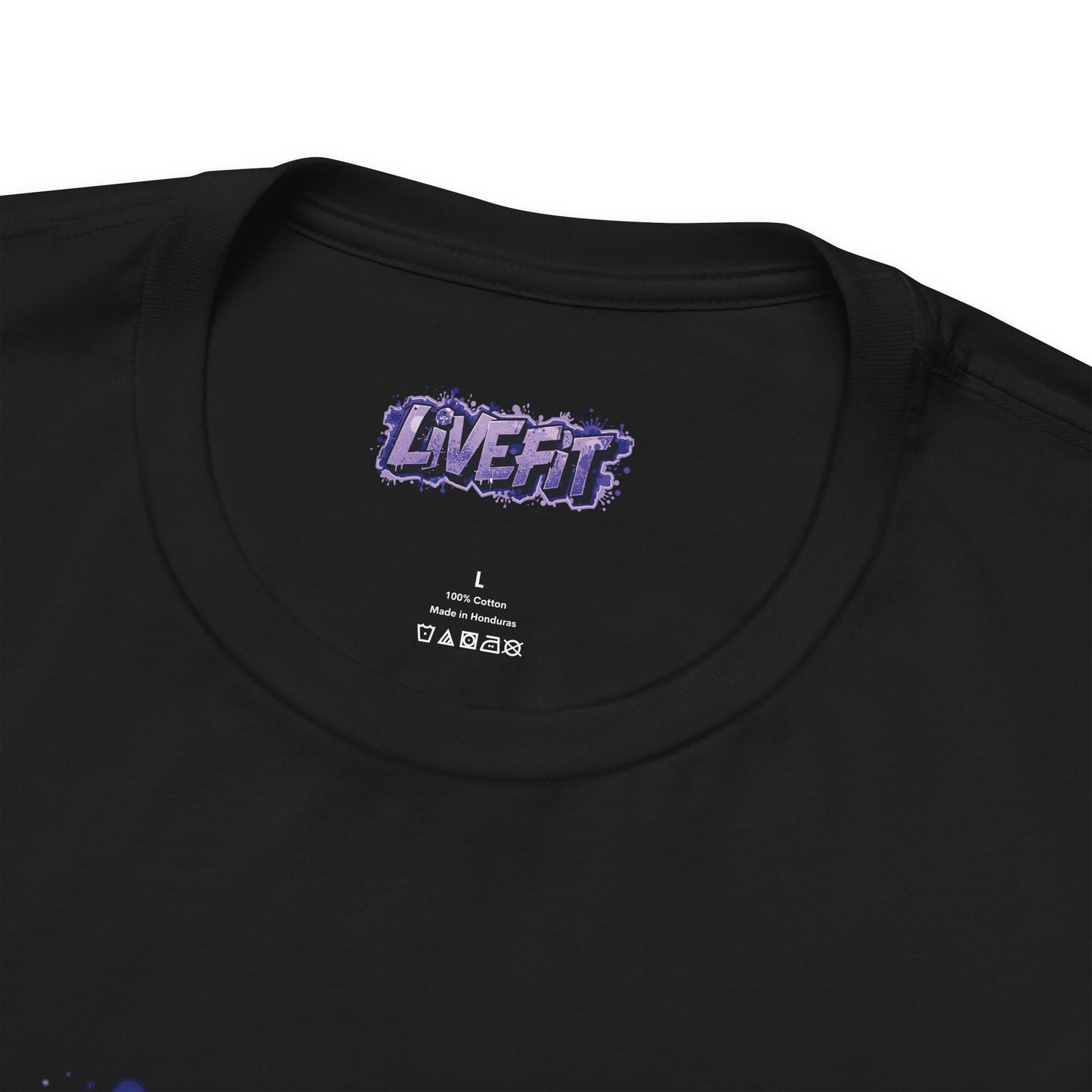 Live Fit Unisex Tee -  Fitness Shirt -  Motivational Graphic Tee -  Workout Apparel -  Casual Wear -  Gift for Gym Lovers -  Active Lifestyle -