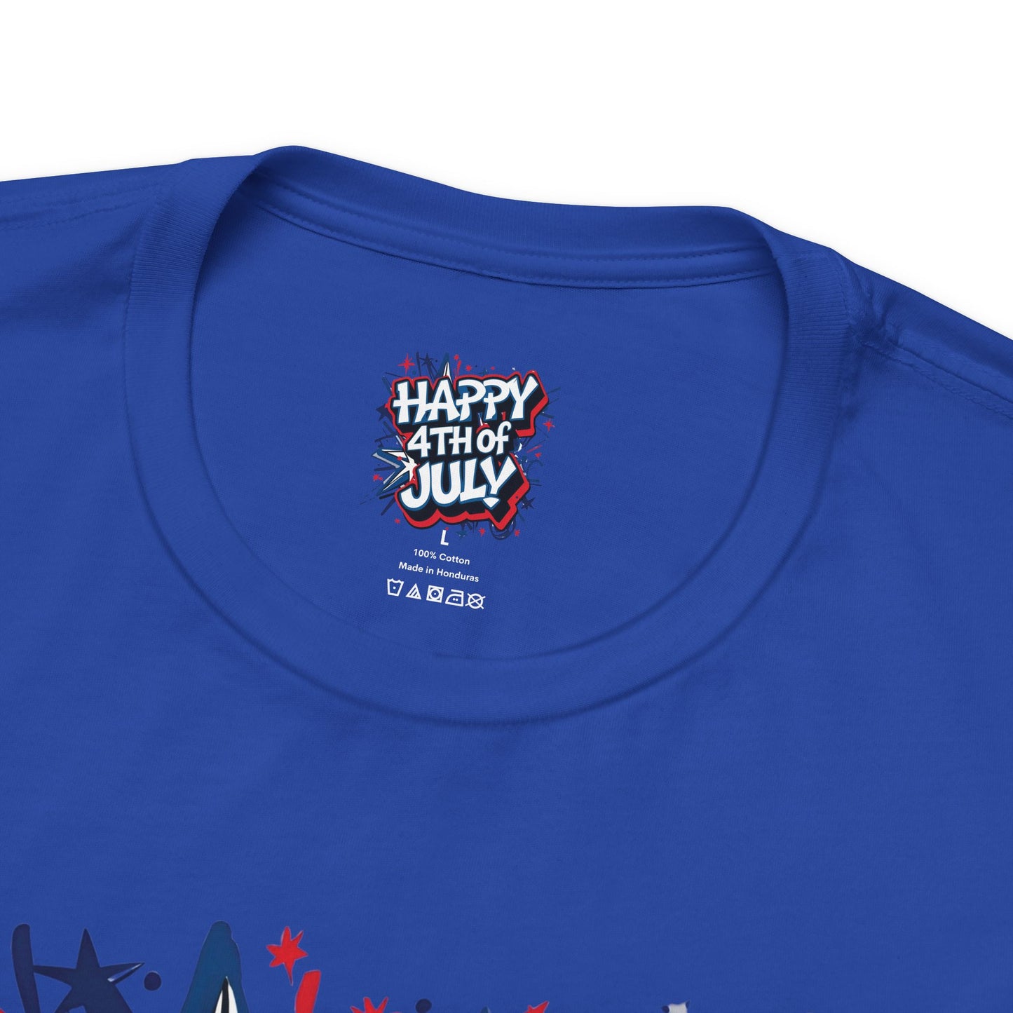 Happy 4th Of July Unisex Jersey Short Sleeve Tee, Independence Day T-Shirt, Patriotic Shirt, Red White Blue Tee, USA Celebration Top